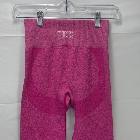 PINK Victoria’s Secret Seamless Hot Pink Workout Ombre Tights Leggings S… - Picture 7 of 15